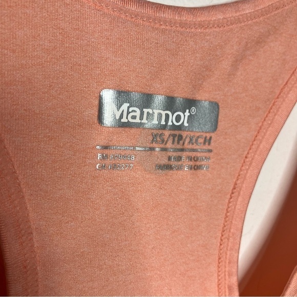 Marmot racerback tank top peach orange size XS - Picture 3 of 6